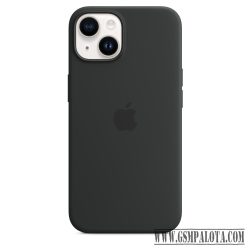 Apple iPhone 14 Plus Szilikon Magsafe tok,Fekete