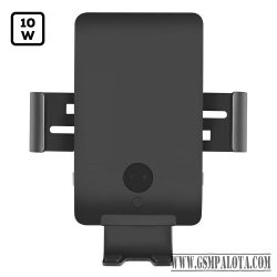 10W Wirelesses autós tartó, Fekete