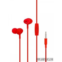 Cellect 3.5 jack sztereó headset, Piros