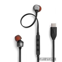 JBL Tune 310C Type-C vezetékes fülhallgató, Fekete