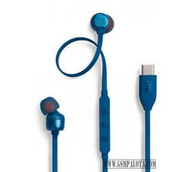 JBL Tune 310C Type-C vezetékes fülhallgató, Kék