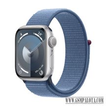   Apple Watch Series 9 GPS 41mm Silver Aluminium Case with Sport Band - Winter Blue
