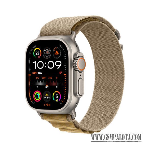 Apple Watch Ultra 2 Natural LTE 49mm Titanium Case with Alpine Loop M - Tan