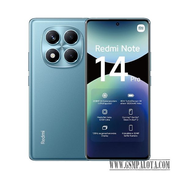 Xiaomi Redmi Note 14 Pro 4G Dual Sim 12GB RAM 512GB - Óceánkék