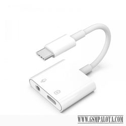 Átalakító adapter, Type-C-ről Jack-re, Fehér