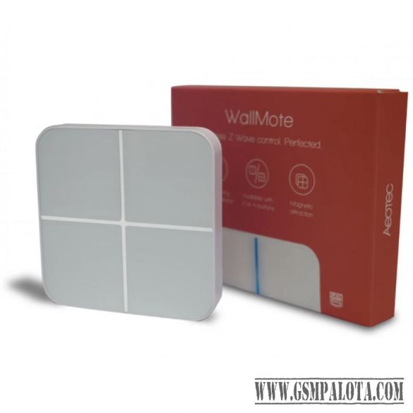 Aeotec 4 csatornás vezetéknélküli kapcsoló Z-Wave AEOEZW130