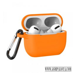 Airpods Pro szilikon tok, Narancssárga, 2.5mm