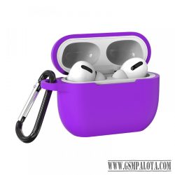 Airpods Pro szilikon tok, Ibolya, 2.5mm