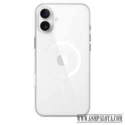  Apple iPhone 16 Plus MagSafe-rögzítésű szilikontok, átlátszó