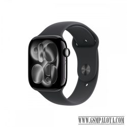 Apple Watch S11 GPS 46mm fekete alutok, fekete sport M/L