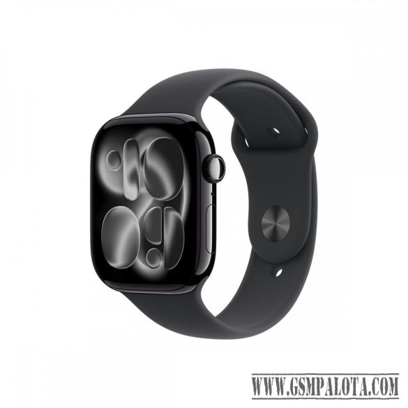 Apple Watch S11 GPS 46mm fekete alutok, fekete sport M/L