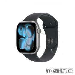 Apple Watch S11 GPS 46mm szürke alutok, fekete sport M/L