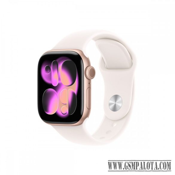 Apple Watch S11 Cellular 42mm arany alutok, rózsaszín sport M/L