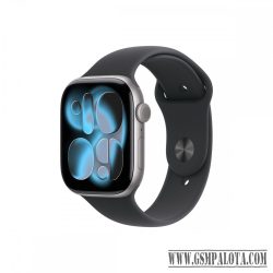   Apple Watch S11 Cellular 46mm szürke alutok, fekete sport M/L