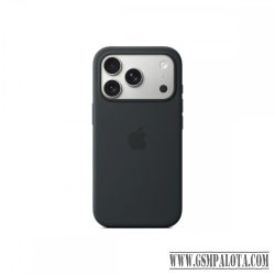   Apple iPhone 17 Pro MagSafe-rögzítésű fekete  szilikontok