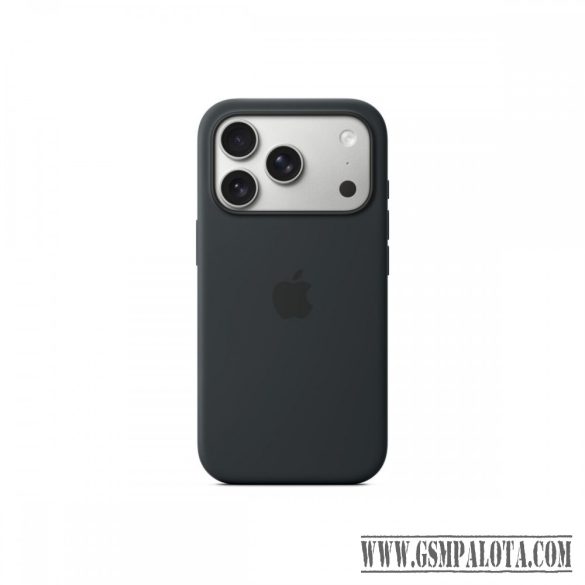 Apple iPhone 17 Pro MagSafe-rögzítésű fekete  szilikontok
