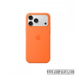   Apple iPhone 17 Pro Max MagSafe-rögzítésű narancs szilikontok