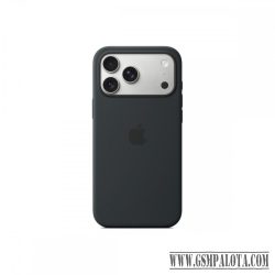   Apple iPhone 17 Pro Max MagSafe-rögzítésű fekete  szilikontok