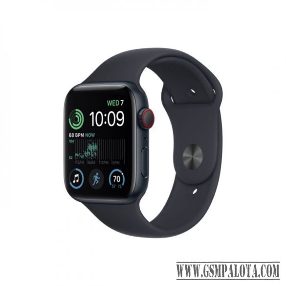 Apple Watch SE2 Cellular 44mm Fekete tok,Fek. Szíj