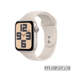 Apple Watch SE3 44mm fényes Alu tok,Csillagfény sport szíj (M/L)