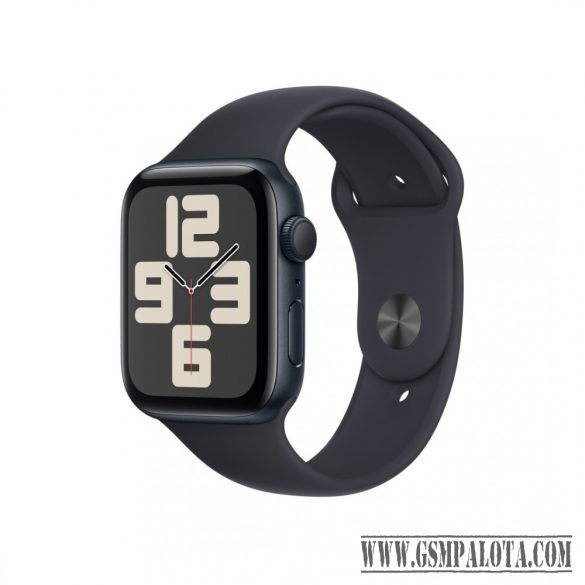 Apple Watch SE3 44mm Fekete Alu tok,Fekete sport szíj (M/lL)