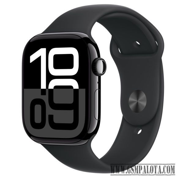 Apple Watch S10 GPS 46mm fekete alumíniumtok, fekete sport M/L