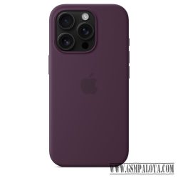   Apple iPhone 16 Pro MagSafe rögzítésű szilikontok, szilva