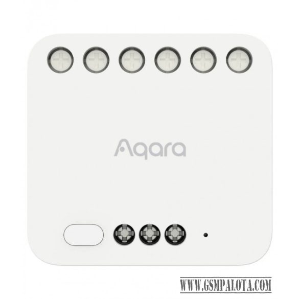 Aqara T2 mini 2 áramkörös relémodul, fogyasztásméréssel, motoros