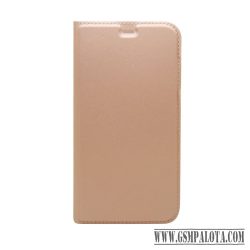 Nokia C21 Plus oldalra nyíló tok, RoseGold