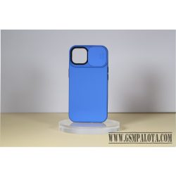 iPhone 14 Pro TPU+PC csúsz. kameravédős tok,S.kék