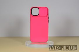 iPhone14 Plus TPU+PC csúsz. kameravédős tok,Pink