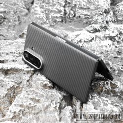 Mágneses aramid karbon tok, Samsung Z Fold 7, Fekete