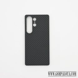 Aramid mágneses karbon tok, Samsung S25 Ultra,  Fekete