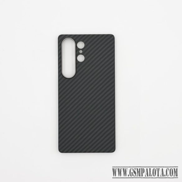 Aramid mágneses karbon tok, Samsung S25 Ultra,  Fekete