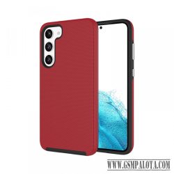 Samsung S23 TPU+PC ütésálló tok,Piros