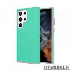 Samsung S23 Ultra TPU+PC ütésálló tok,Türkiz