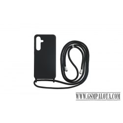 Sam S25  TPU+PC fekete tok,Fekete zsinórral