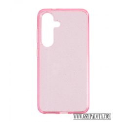 Samsung Galaxy S25 csillámos szilikon hátlap, Pink