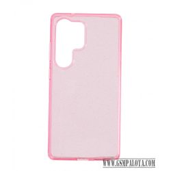 Samsung Galaxy S25 Ultra csillámos szilikon hátlap, Pink