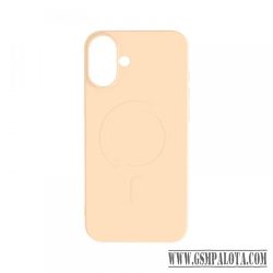 iPhone 16 Plus mágneses szilikon tok, Édes barack