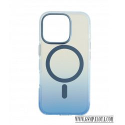 Iphone 16 Pro mágneses tok, Kék-Átlátszó