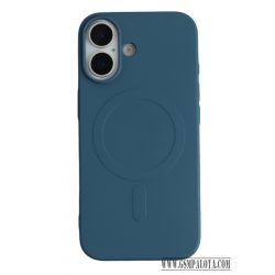 iPhone 17 mágneses szilikon tok, Kék