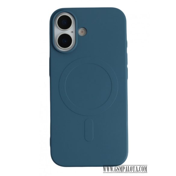 iPhone 17 mágneses szilikon tok, Kék