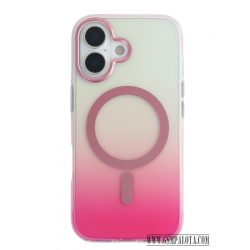 iPhone 17 mágneses tok, Pink-átlátszó