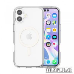 iPhone 17 mágneses szilikon tok, Átlátszó