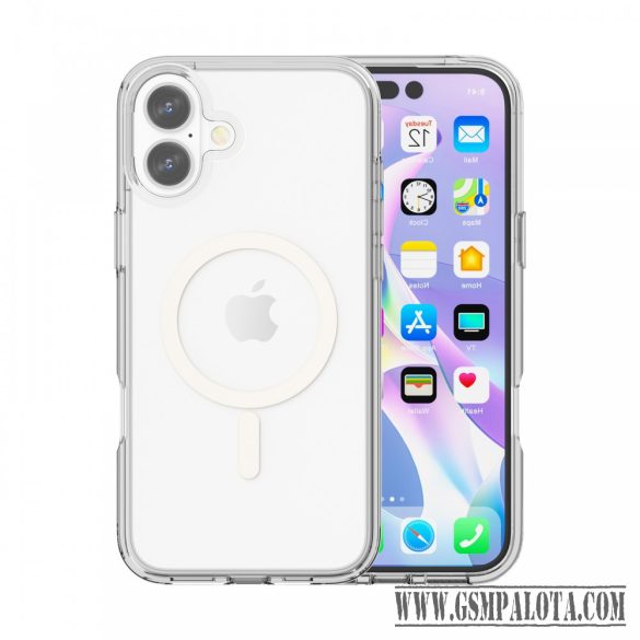 iPhone 17 mágneses szilikon tok, Átlátszó