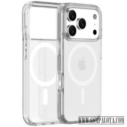 iPhone 17 Pro mágneses szilikon tok, Átlátszó