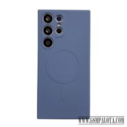 Samsung S24 mágneses szilikon tok, Kék