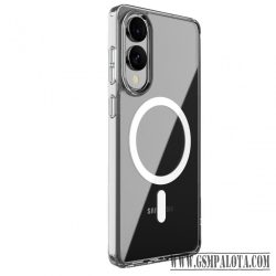 Samsung S25 Edge mágneses design tok, Átlátszó