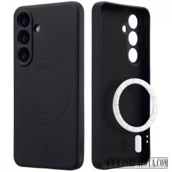 Samsung S26 Plus TPU+PC mágneses szil tok, Fekete